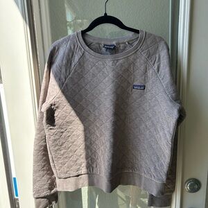 Patagonia Tan Quilted Pullover